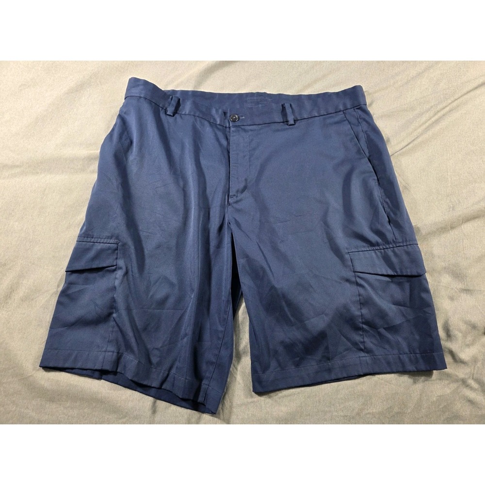 Nike Golf Dri-Fit Standard Fit Blue Performance Cargo Shorts‎ Mens 36